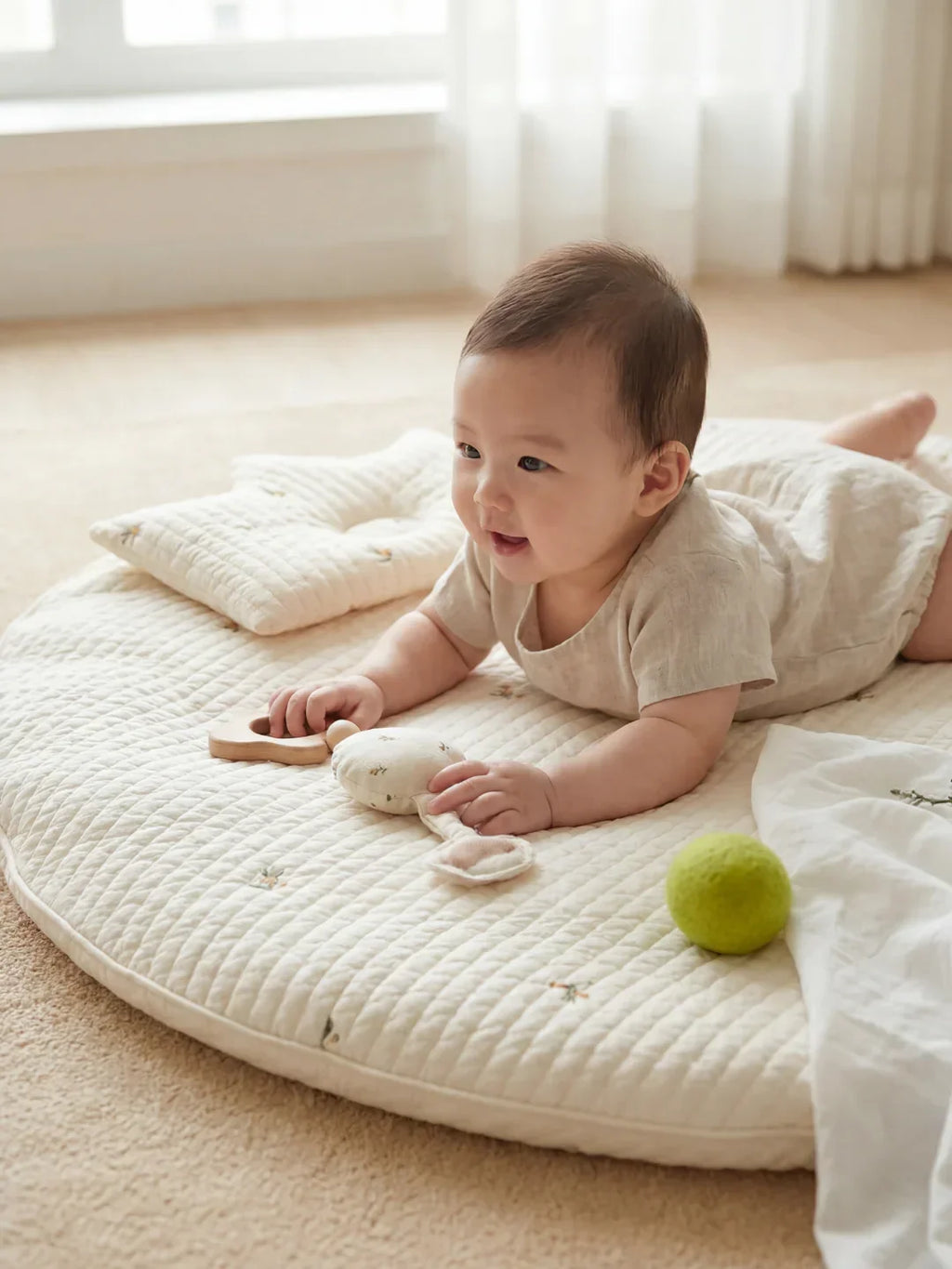 Permaidani Mainan Kapas Berlapis untuk Pengembaraan Lantai Pertama Bayi
