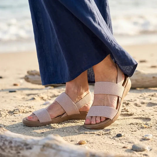 Stretch Elastic Sandals – Lightweight Slip-On for Walking and Travel