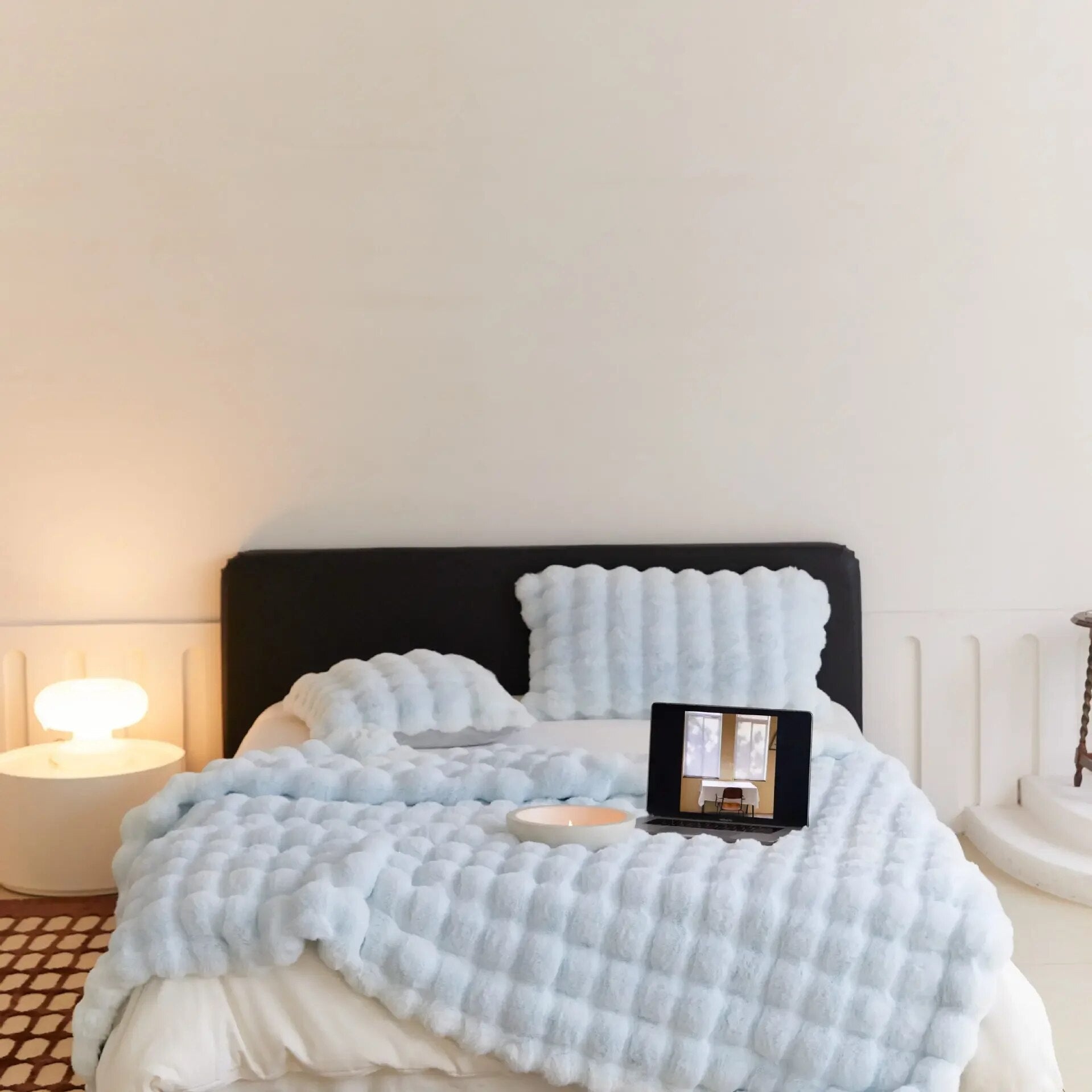 GlacierWeave Ultra Soft Wool Throw For Cold Nights