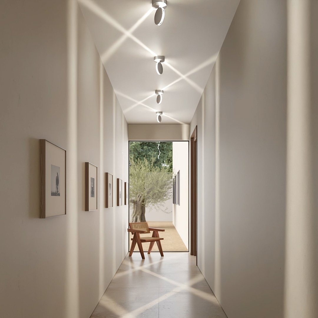 LumenAura Orbit 360-stopniowa zewnętrzna lampa ścienna