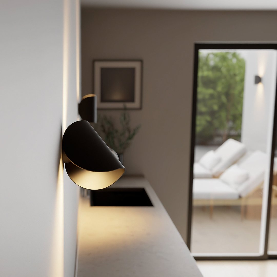 SolaraGlow Diffusierte Warme Wandleuchte für Wohnzimmer und Arbeitsbereiche