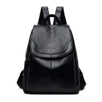 Vintage Leather Women's Backpack - Isabella