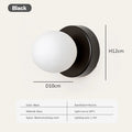 LumoVela Nordic Slanke Glazen Bol Wandlamp Met LED-licht