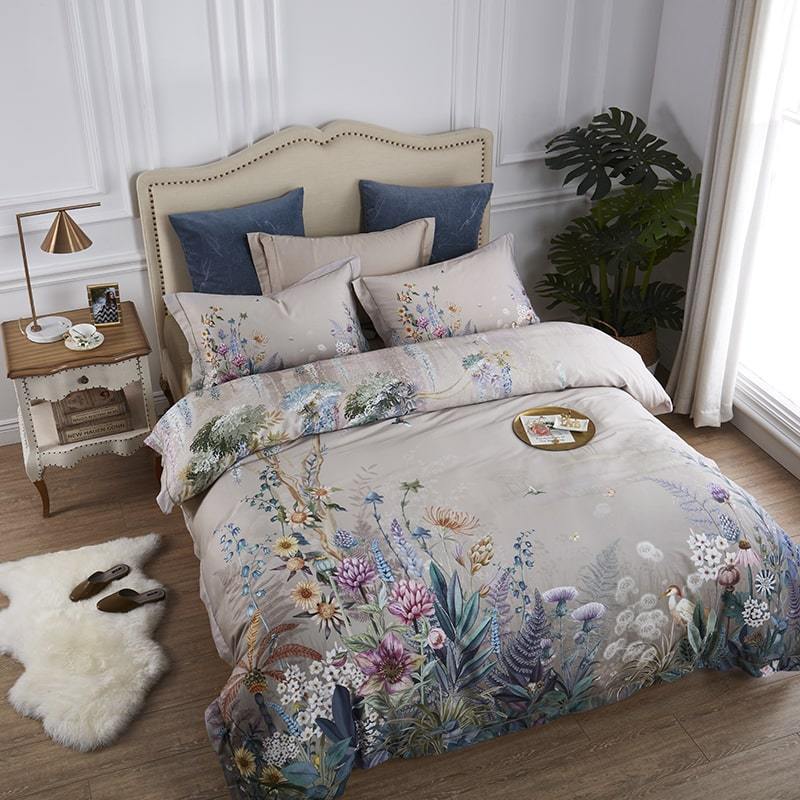 Aurelia Floral Print Egyptian Cotton Bedding Collection