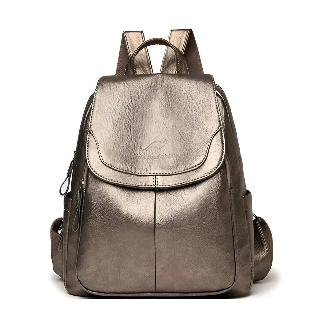 Vintage Leather Women's Backpack - Isabella