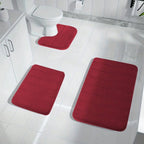 Tapis de bain en mousse à mémoire de forme CloudStride 3 pièces antidérapants