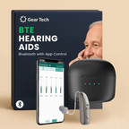 Clarivo Rechargeable BTE Hearing Aids With Noise Reduction