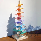 AuroraVale Prism Marble Tower With Wooden Tree Sound For Kids
