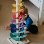 AuroraVale Prism Marble Tower With Wooden Tree Sound For Kids
