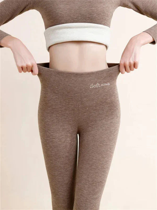 AstraWeave Cashmere-Lined Winter Leggings For Cozy Warmth