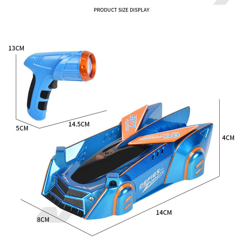 Laser-Guided RC Car That Climbs Walls Ceilings And Floors For Young Racers