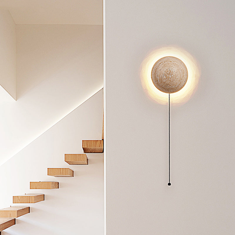 Asterra Wandleuchte in Creme-Finish für minimalistische Innenräume