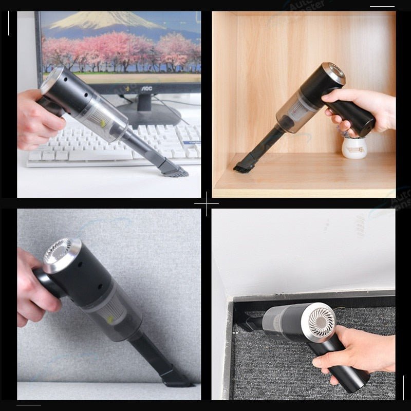 Bilhandsdammsugare med kompakt handhållen design