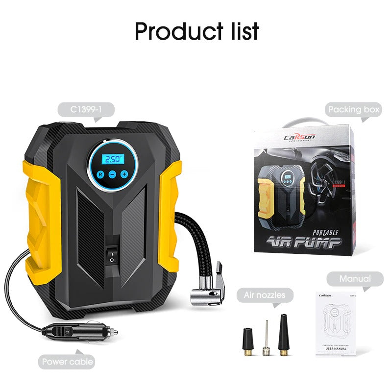 Portable Tire Inflator With Fast Inflation And Compact Design