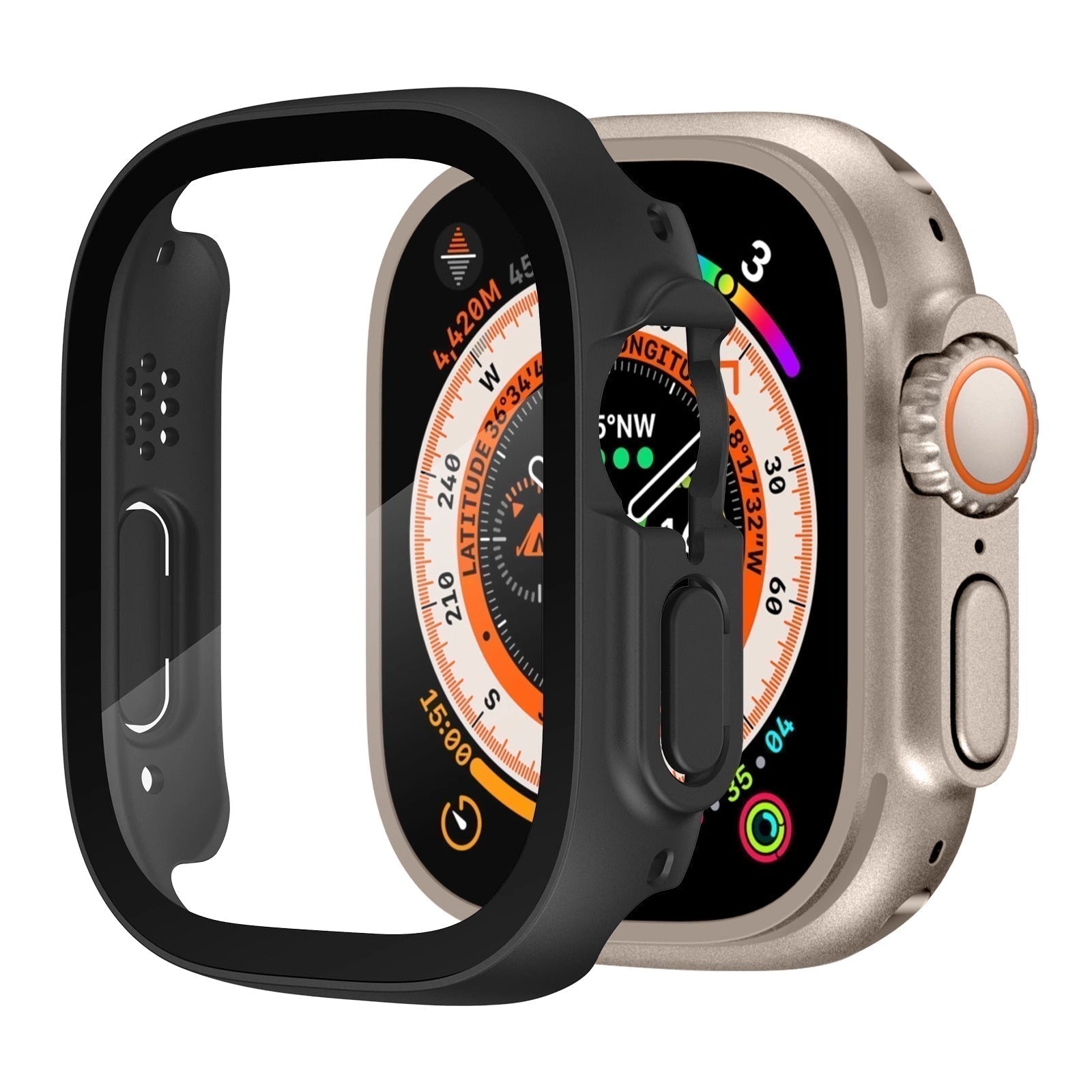 NovaGuard Apple Watch Case With Crystal Clear Screen Shield