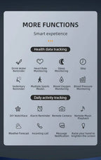 AstraGlide Pro Wellness Smartwatch con Monitoraggio Continuo