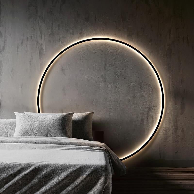 NovaHalo LumaNova Modern Minimalist İç Mekanlar İçin Dairesel Duvar Lambası