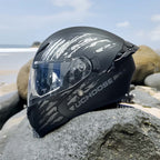 Casco FlipGuard Aprobado por DOT con Doble Lente para Motociclistas