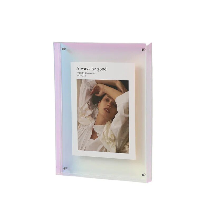 NovaGlass Coloured Clear Acrylic Photo Frame For Wall Display