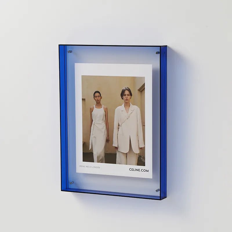 NovaGlass Coloured Clear Acrylic Photo Frame For Wall Display