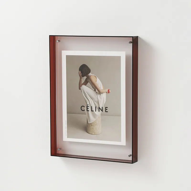 NovaGlass Coloured Clear Acrylic Photo Frame For Wall Display