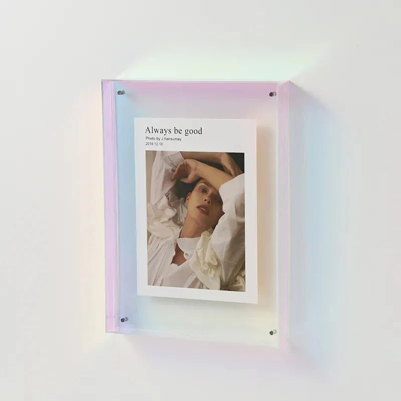 NovaGlass Coloured Clear Acrylic Photo Frame For Wall Display