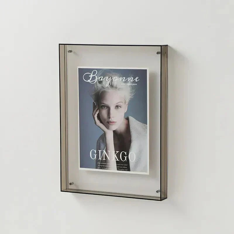 NovaGlass Coloured Clear Acrylic Photo Frame For Wall Display