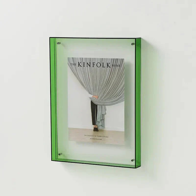 NovaGlass Coloured Clear Acrylic Photo Frame For Wall Display