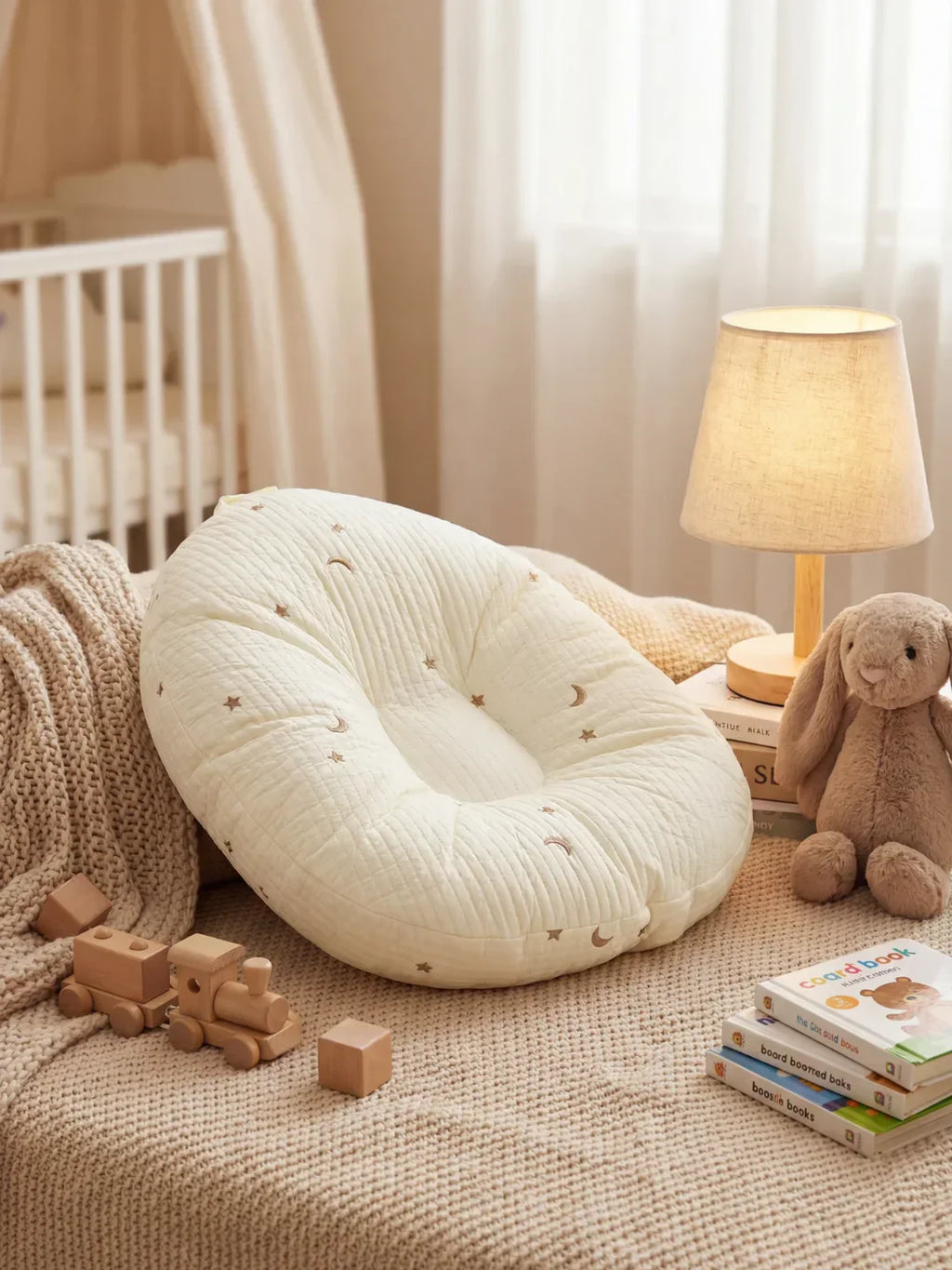 Quilted Nursing Pillow for Comfortable Feeding