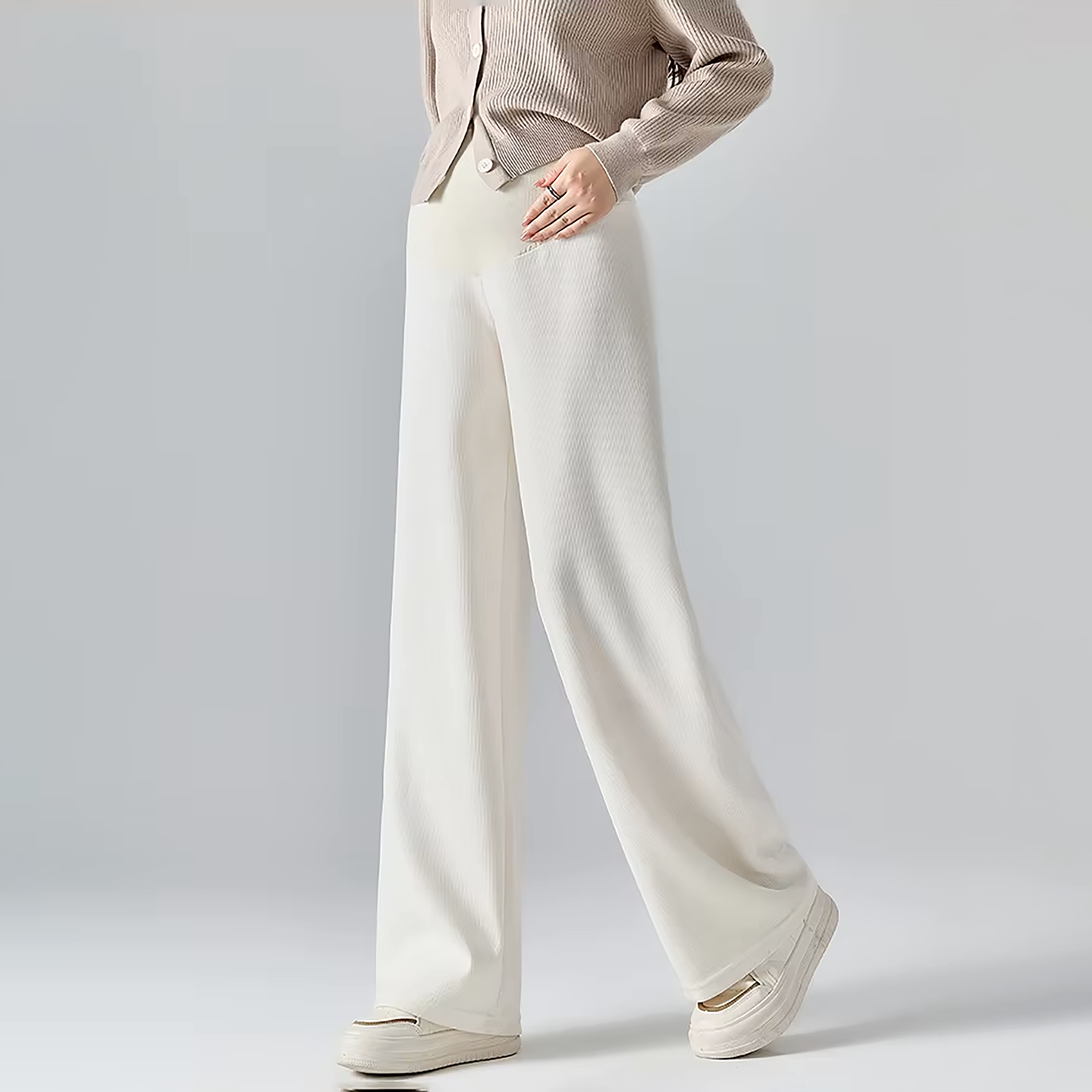 Pantaloni Premaman Casual a Vestibilità Comoda per Future Mamme