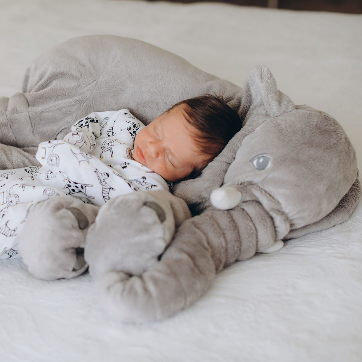 SnugPhant Elephant Cuddle Pillow For Babies And Toddlers