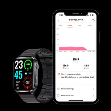VitaTrack Wellness Smartwatch For Home Monitoring