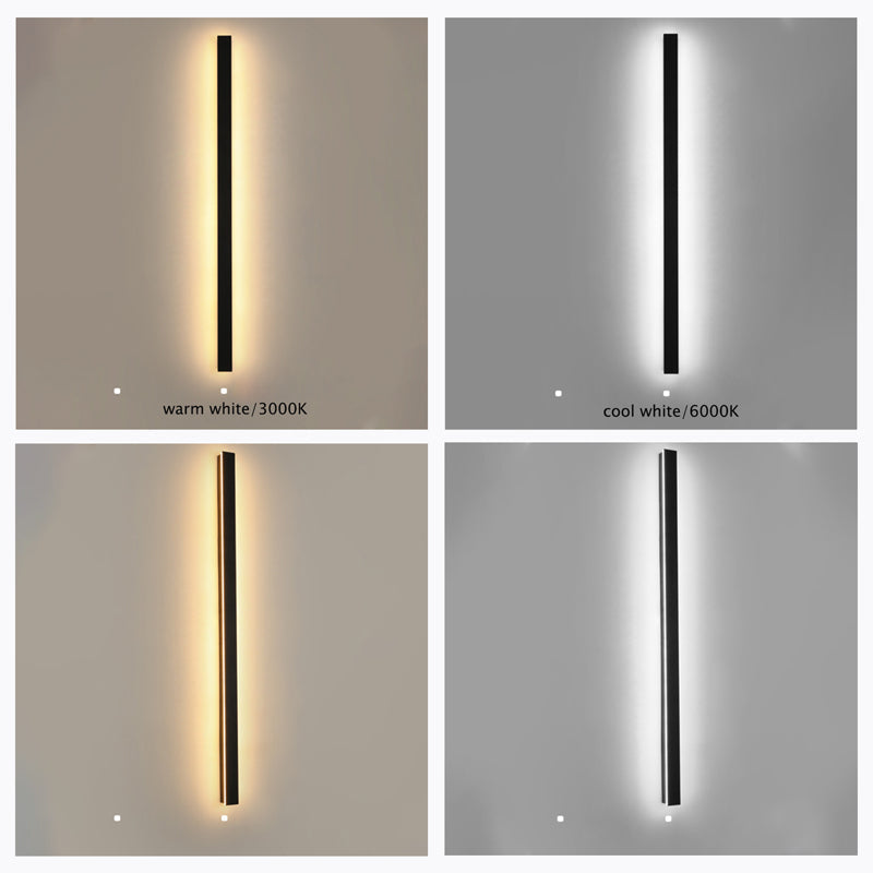 Nyx Black LED Finish Edition Linear Wall Light Outdoor