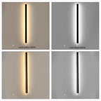 Nyx Black LED Finish Edition Linear Wall Light Outdoor