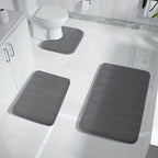 Tapis de bain en mousse à mémoire de forme CloudStride 3 pièces antidérapants