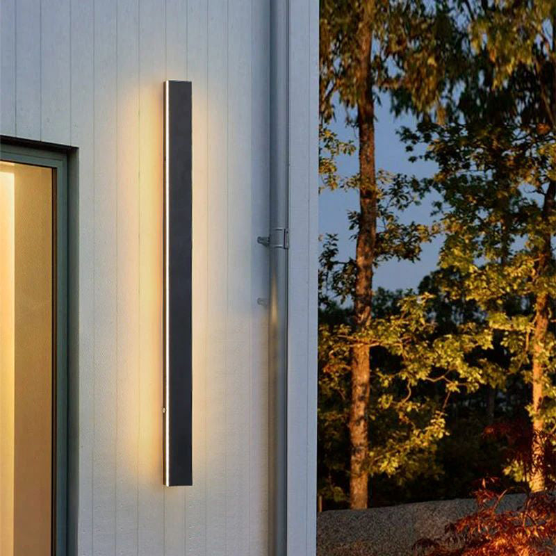 Nyx Black LED Finish Edition Linear Wall Light Outdoor