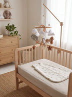 Minimalist Wooden Baby Crib Mobile with Arm