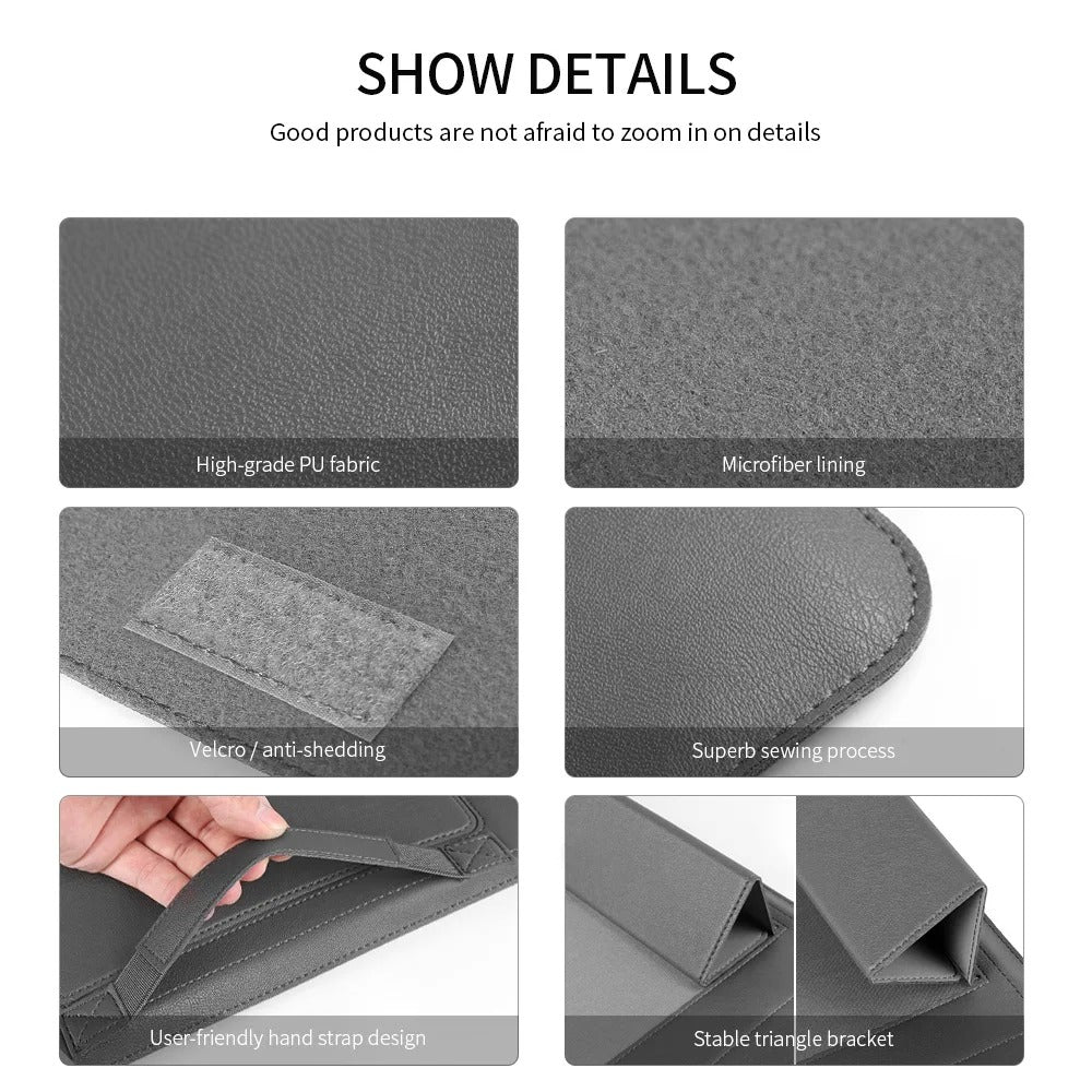 Kirev Custodia 4-in-1 con Manica e Supporto Slim per Comfort Ergonomico