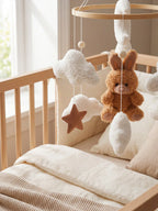 Compact Wooden Baby Mobile & Support Arm Set