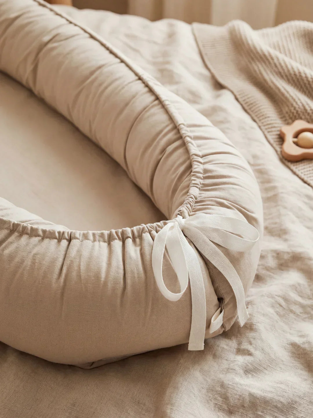 Soothing Cotton Baby Nest for Crib Transition