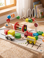 Reversible Road Circuit Wooden Activity Table