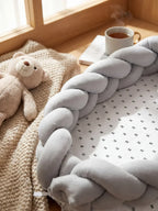 Breathable Bionic Baby Nest with Braided Bumper