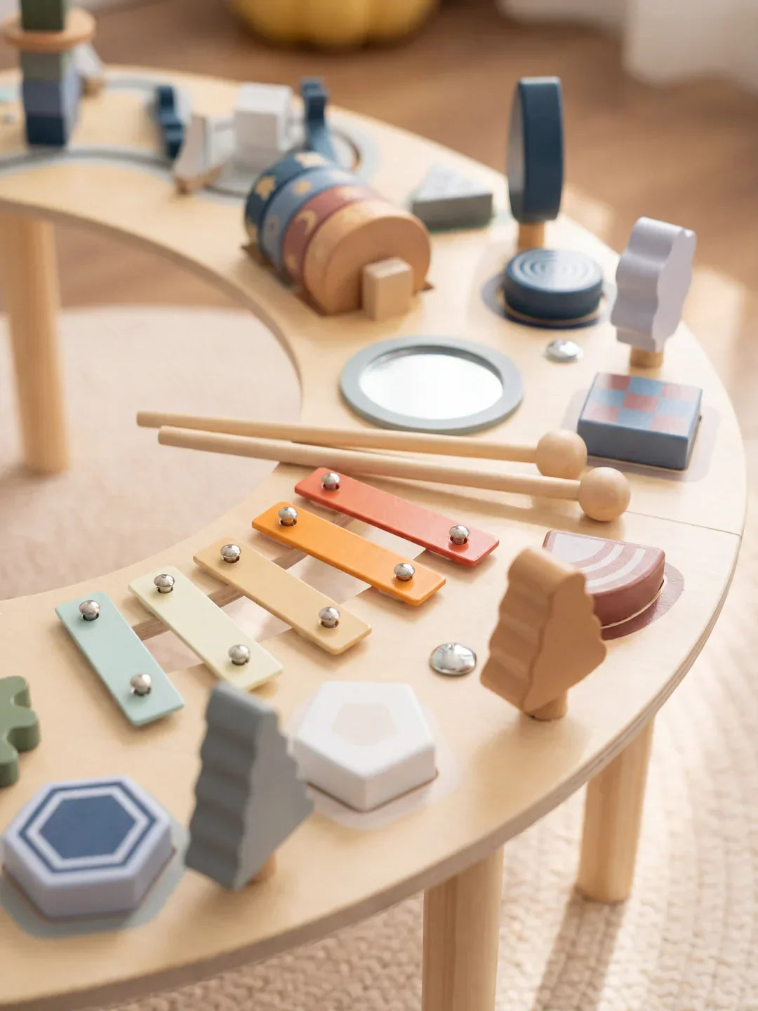 Premium Crescent Moon Multi-Activity Table