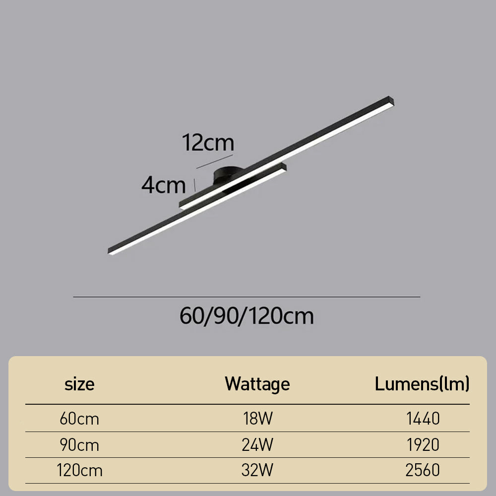 Minimalist Aluminum LED Ceiling Light By LumenVale For Living Rooms Design