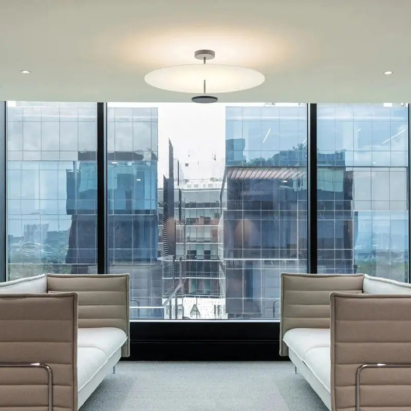 NordAero Circular Ceiling Chandelier With Built-In LEDs In Nordic Style