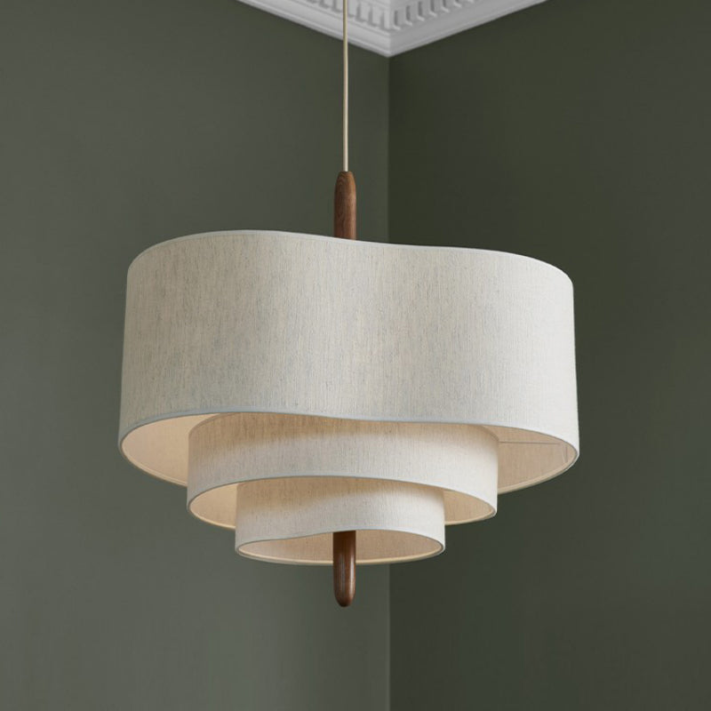 Asterra Cozy Fabric Chandelier For Warm Home Ambiance