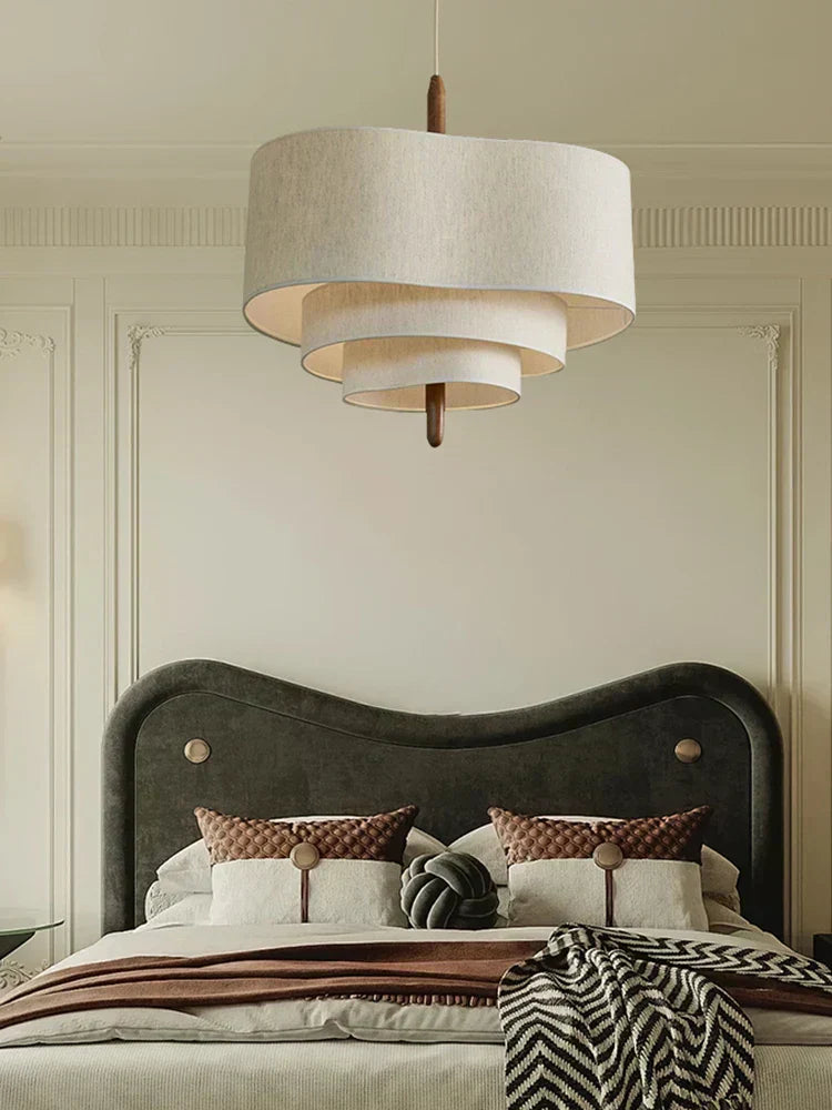 Asterra Cozy Fabric Chandelier For Warm Home Ambiance