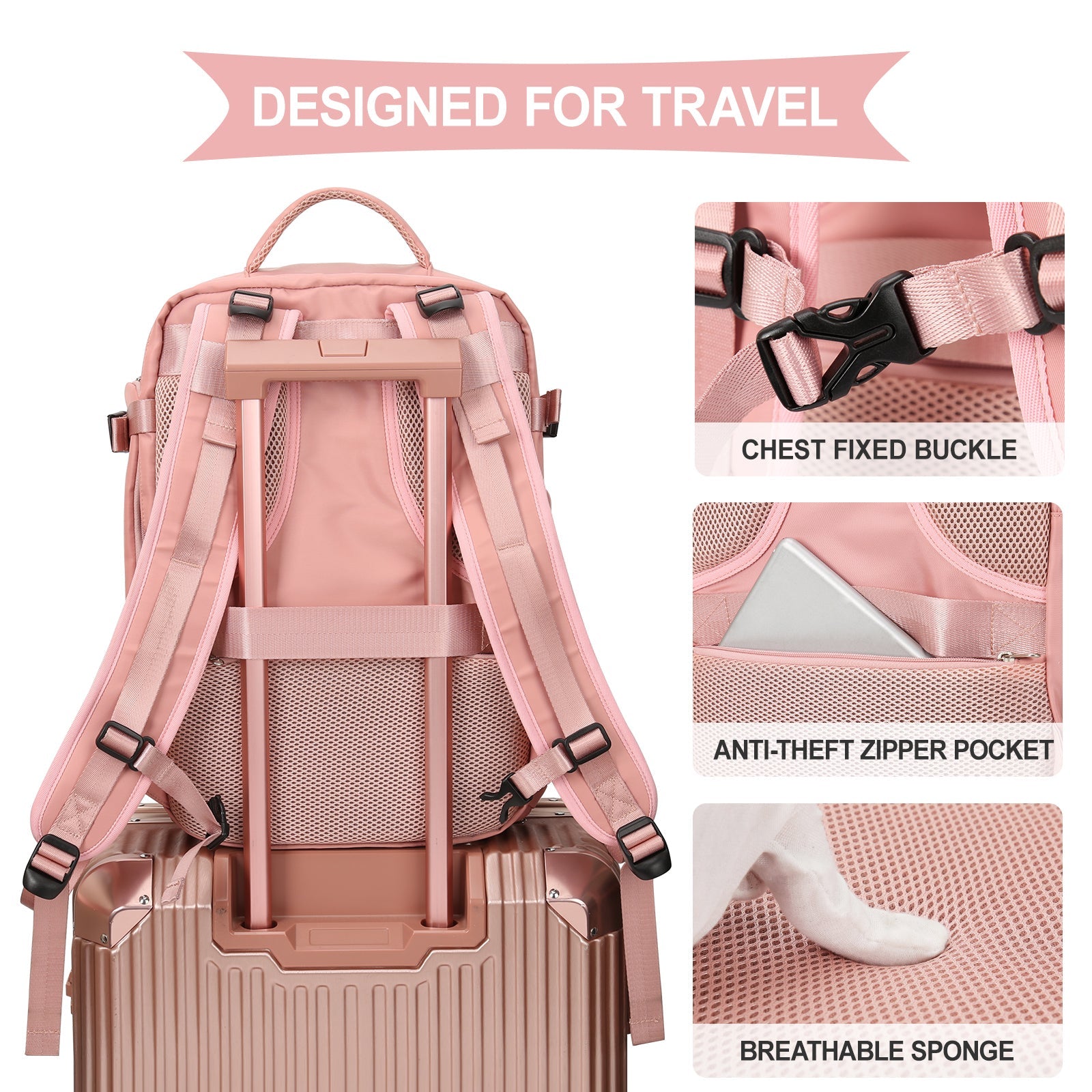 Solara Glide Unisex Smart erweiterbarer Reiserucksack