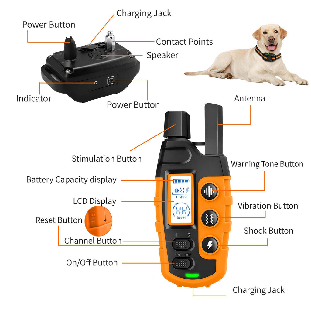 HydraPaw Pro Waterproof Outdoor Remote Training Collar For Dogs