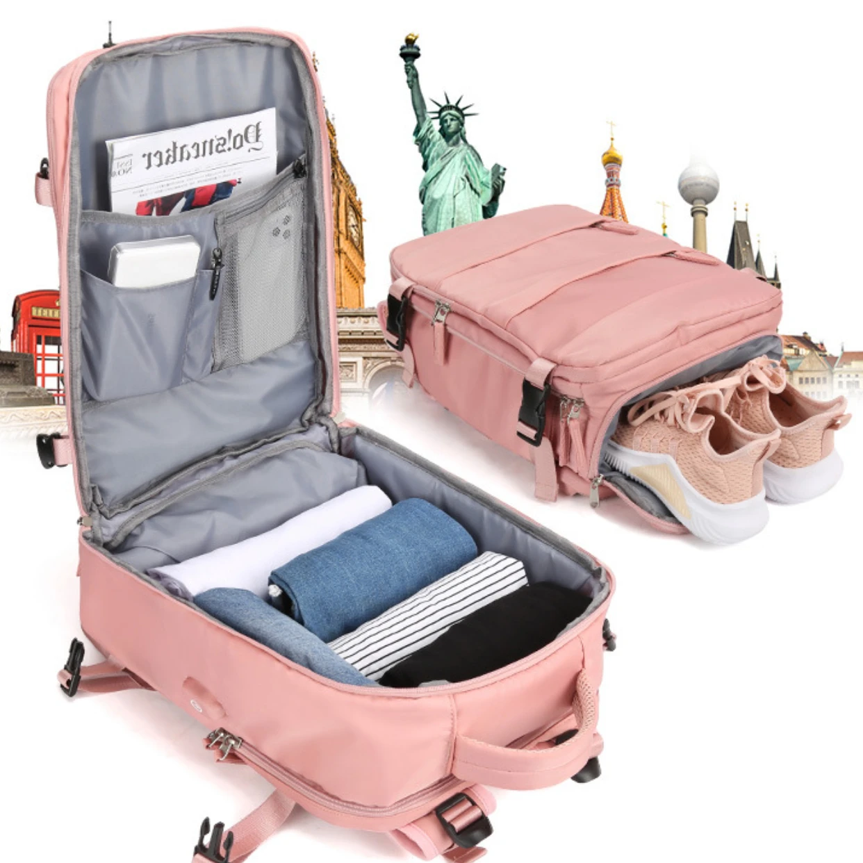 Solara Glide Unisex Smart erweiterbarer Reiserucksack